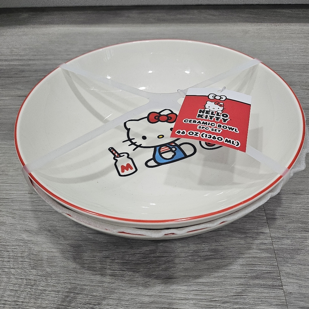 Hello Kitty Ceramic Bowl Set